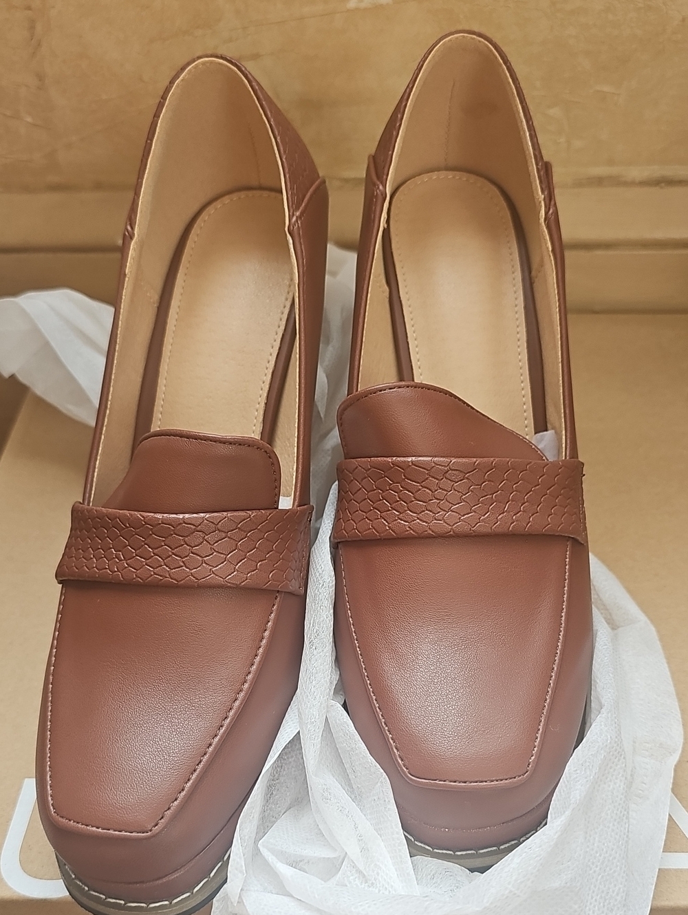Women’s Brown Loafer Flats - Classic Slip-On Style